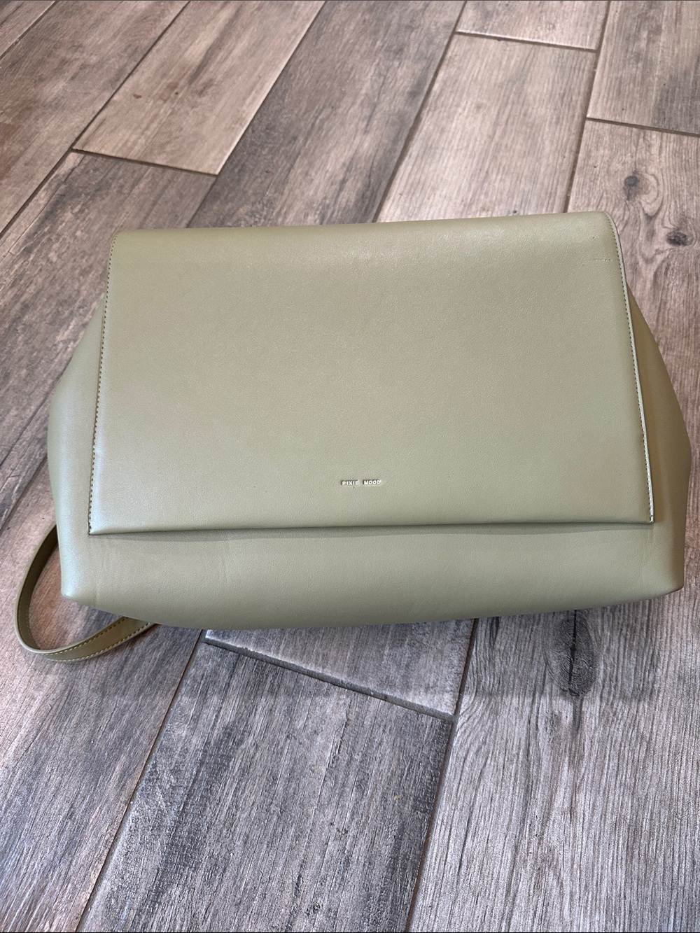 Pixie Mood Janice Sage Leather Backpack